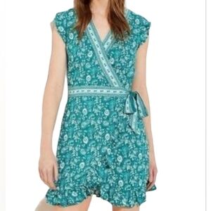 Loft Vneck Ruffle Wrap Dress